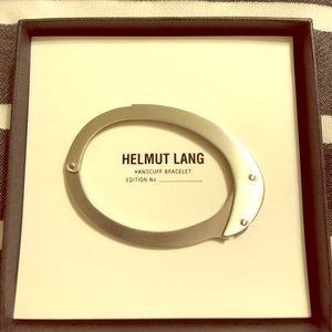 Helmut Lang handcuff bracelet.